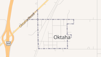 Oktaha, Oklahoma map