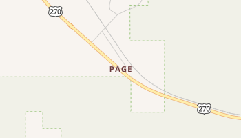 Page, Oklahoma map