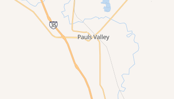 Pauls Valley, Oklahoma map