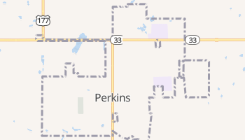 Perkins, Oklahoma map