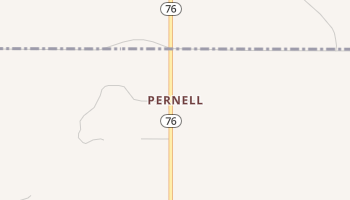 Pernell, Oklahoma map