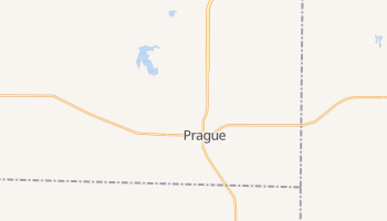Prague, Oklahoma map