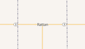 Rattan, Oklahoma map