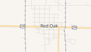 Red Oak, Oklahoma map