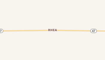Rhea, Oklahoma map