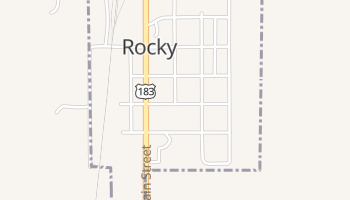 Rocky, Oklahoma map