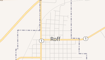 Roff, Oklahoma map