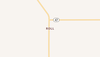 Roll, Oklahoma map