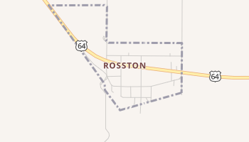 Rosston, Oklahoma map
