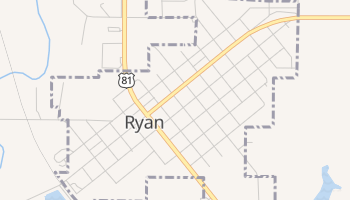 Ryan, Oklahoma map