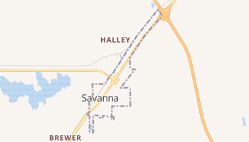 Savanna, Oklahoma map