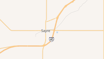 Sayre, Oklahoma map