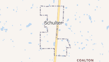 Schulter, Oklahoma map