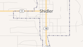 Shidler, Oklahoma map