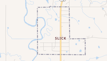 Slick, Oklahoma map