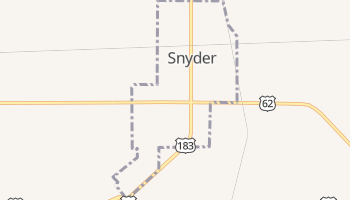 Snyder, Oklahoma map