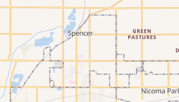 Spencer, Oklahoma map