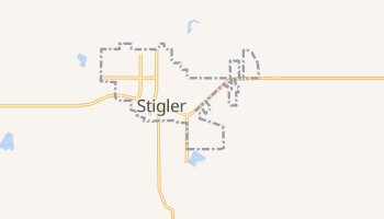 Stigler, Oklahoma map