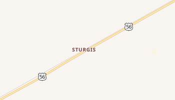 Sturgis, Oklahoma map