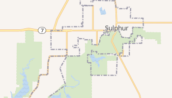 Sulphur, Oklahoma map