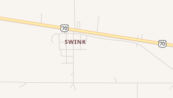 Swink, Oklahoma map