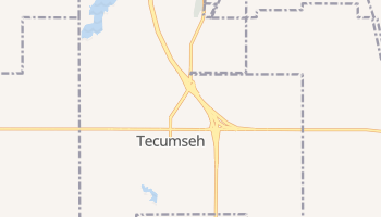 Tecumseh, Oklahoma map