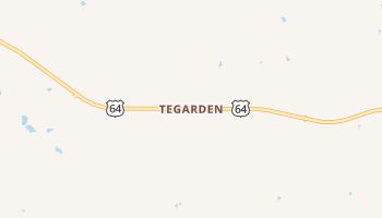 Tegarden, Oklahoma map
