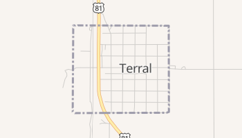 Terral, Oklahoma map