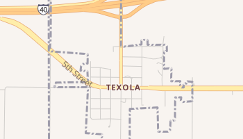 Texola, Oklahoma map