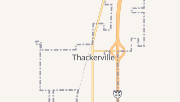 Thackerville, Oklahoma map