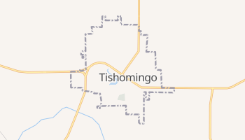 Tishomingo, Oklahoma map