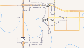 Tonkawa, Oklahoma map