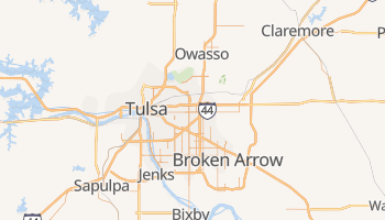 Tulsa, Oklahoma map