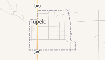 Tupelo, Oklahoma map