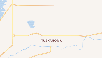Tuskahoma, Oklahoma map