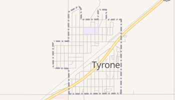 Tyrone, Oklahoma map