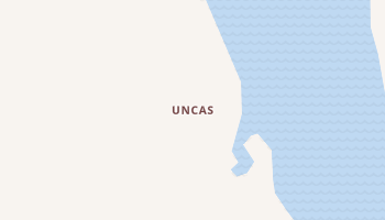 Uncas, Oklahoma map