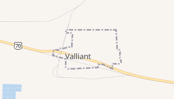 Valliant, Oklahoma map