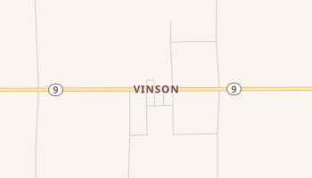 Vinson, Oklahoma map