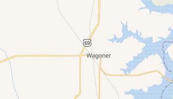 Wagoner, Oklahoma map