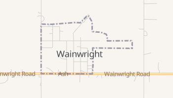 Wainwright, Oklahoma map