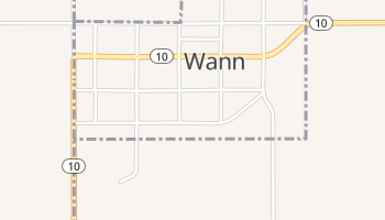 Wann, Oklahoma map