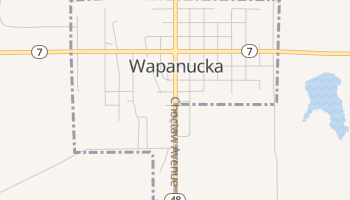 Wapanucka, Oklahoma map