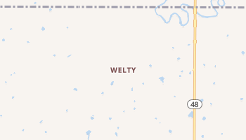 Welty, Oklahoma map