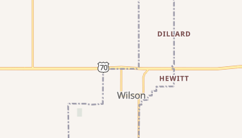 Wilson, Oklahoma map