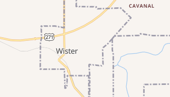 Wister, Oklahoma map
