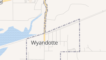 Wyandotte, Oklahoma map