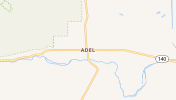 Adel, Oregon map