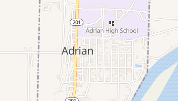 Adrian, Oregon map