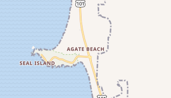 Agate Beach, Oregon map